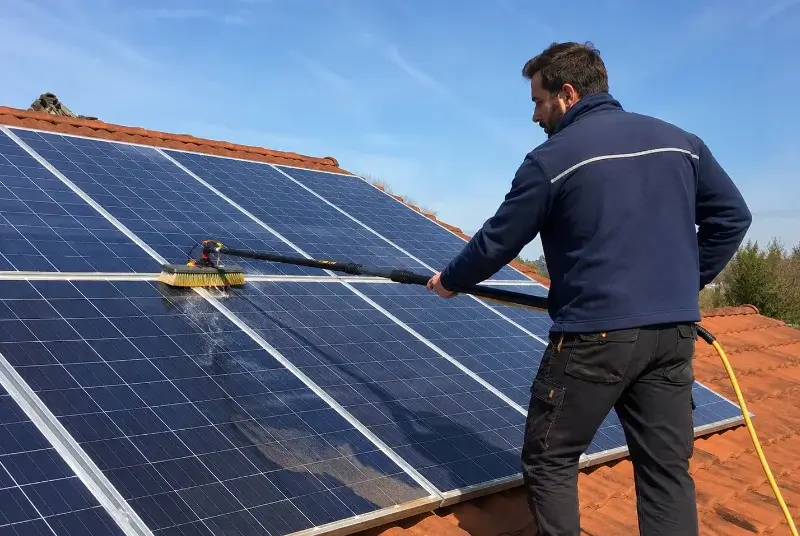 Nettoyage et entretien de panneaux solaires à Bourgheim